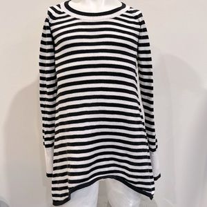 Ivivva Size 7 Practice Ready Long Sleeve Pullover Knit Sweater Stripe